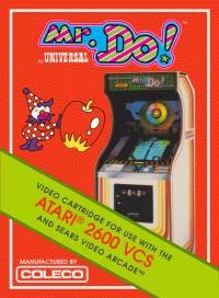 Mr. Do! Atari 2600  box art